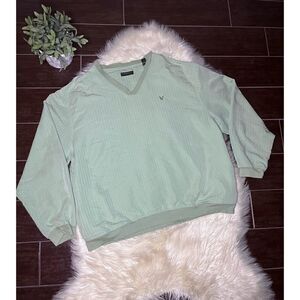 Lyle & Scott Golf vintage sea green pullover sz  XL